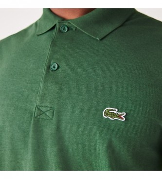 Lacoste Regular fit green polo shirt