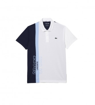 Lacoste Polo da tennis vestibilit regolare bianca, blu scuro