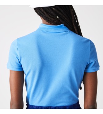 Lacoste Minipiqué blue polo shirt