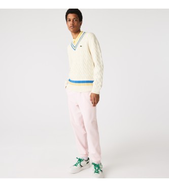Lacoste Jersey de lana classic fit blanco roto - Tienda Esdemarca calzado,  moda y complementos - zapatos de marca y zapatillas de marca