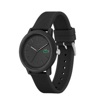 Lacoste 12.12 klocka med silikonarmband svart