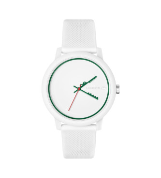 Lacoste Orologio .12.12 a tre lancette in silicone con coccodrillo bianco  