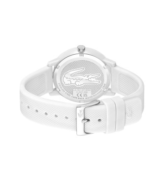 Lacoste Orologio .12.12 a tre lancette in silicone con coccodrillo bianco  