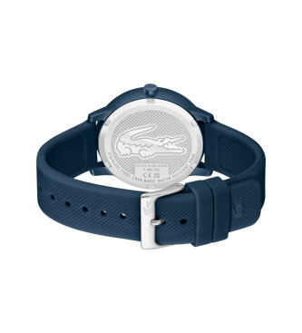 Lacoste 12.12 Move Silikonuhr mit drei Marinezeigern