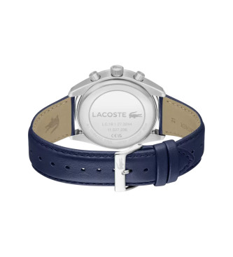 Lacoste Orologio cronografo in pelle Boston blu scuro