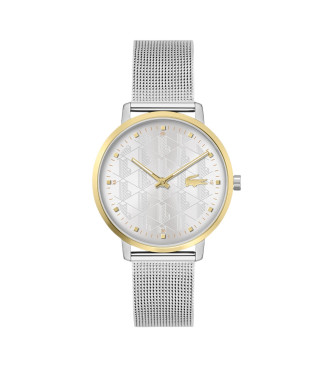 Lacoste Roestvrij stalen horloge met mesh band en zilver Crocorigin ion plating