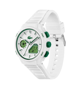 Lacoste LC33 Orologio analogico e digitale in silicone bianco