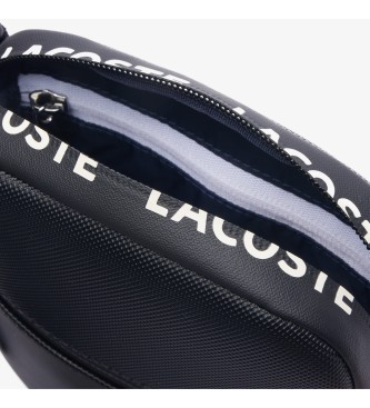 Lacoste Blue black flat shoulder bag