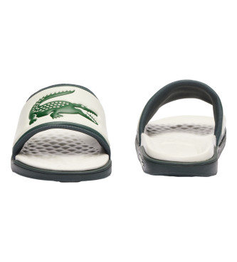 Lacoste Baskets Serve Slide double blanc, vert