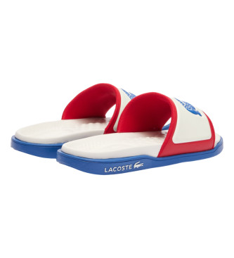 Lacoste Slippers Serve Slide dobbelt hvid, rd