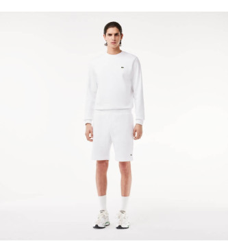 Lacoste Hvide shorts med brstet plys
