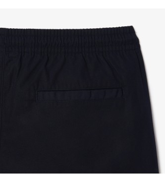 Lacoste Navy poplin-shorts med afslappet pasform