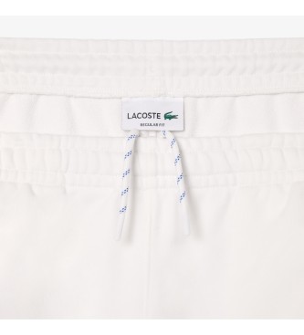 Lacoste Pantaln corto regular fit con estampado blanco
