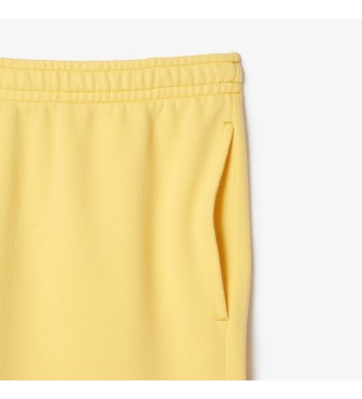Lacoste Gelbe einfarbige Shorts