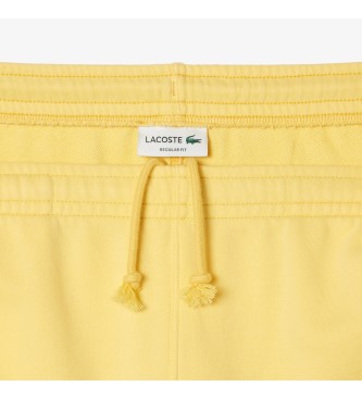 Lacoste Gelbe einfarbige Shorts