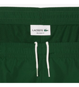 Lacoste Športna obleka sproščene kratke hlače zelena