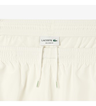 Lacoste Pantaln corto Sportsuit relaxed blanco