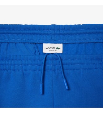 Lacoste Pantaloncini da jogging in peluche blu