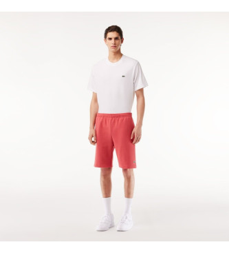 Lacoste Pantaloncini da jogging in peluche rossi