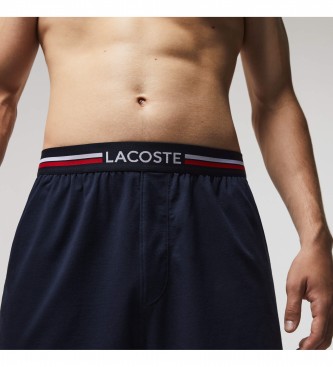 Lacoste Pajama shorts Tricolor navy waistband