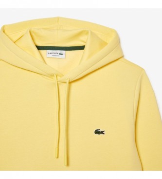 Lacoste Sweatshirt Organic Cotton Hoodie yellow