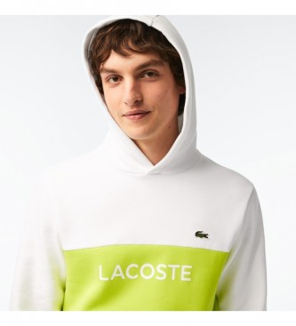 Lacoste Sweatshirt colour block white, yellow