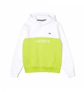 Lacoste Sweatshirt colour block white, yellow
