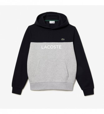 Lacoste Sweatshirt Colour Block Details Navy, cinza