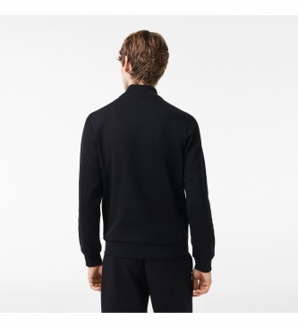 Lacoste Black zippered sweatshirt
