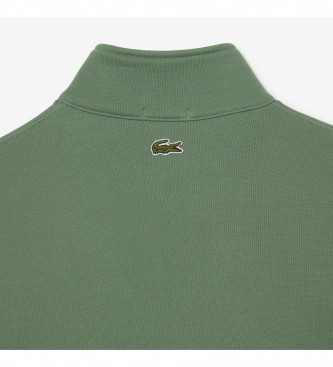 Lacoste Sweat-shirt vert  fermeture clair