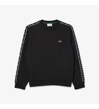 Lacoste Sweatshirt med sort stribe og logo