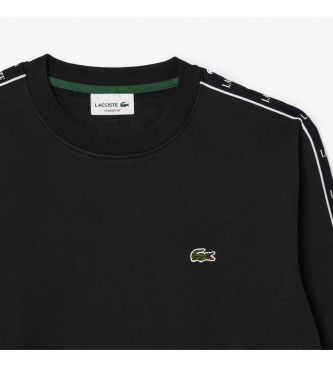 Lacoste Sweatshirt mit schwarzem Streifen und Logo