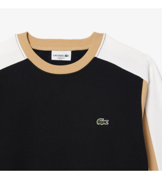 Lacoste Sweatshirt Fleece Design svart