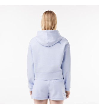 Lacoste Jogger hooded sweatshirt light blue
