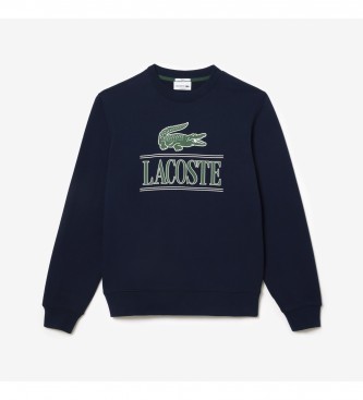 Lacoste Navy fleece jogger sweatshirt