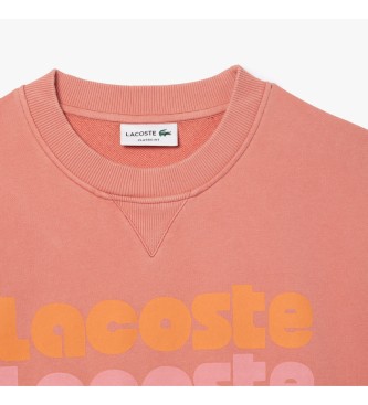 Lacoste Różowa bluza jogger z efektem degradé