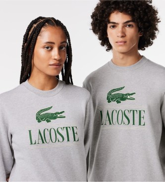 Lacoste Sweatshirt Jogger Fleece mit und Esdemarca Geschäft Mode und Markenschuhe für Schuhe, Accessoires grau Markenturnschuhe Logo - 