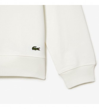 Lacoste Sweat-shirt blanc avec logo