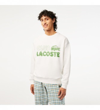 Lacoste Loose fit sweatshirt white