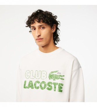 Lacoste Sweatshirt mit lockerer Passform wei