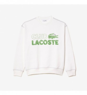 Lacoste Loose fit sweatshirt white