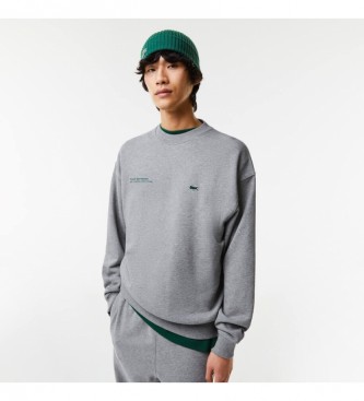 Lacoste Sweat-shirt  coupe ample gris