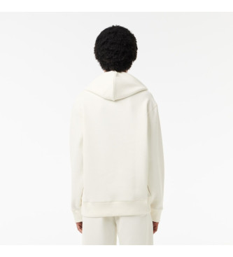 Lacoste Off-white dubbelzijdig relaxed fit sweatshirt