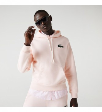 Lacoste Unisex-Sweatshirt mit lockerer Passform rosa