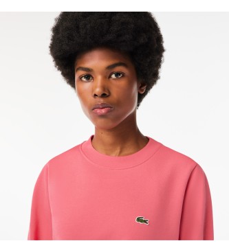 Lacoste Sweatshirt pluche ongeborsteld roze