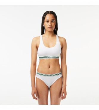 Lacoste Bralette Heritage Bra with white criss-crossed back