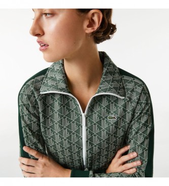 Lacoste Green monogram print sweatshirt
