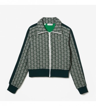 Lacoste Green monogram print sweatshirt