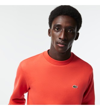 Lacoste Brushed Cotton Sweatshirt red