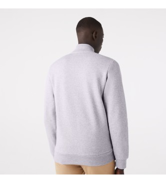 Lacoste Grey brushed fleece sweatshirt
